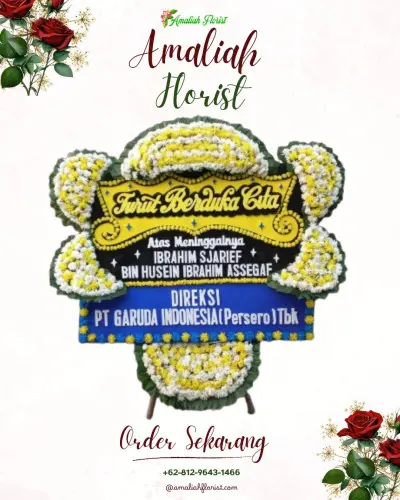 Papan Bunga Duka di Caruban